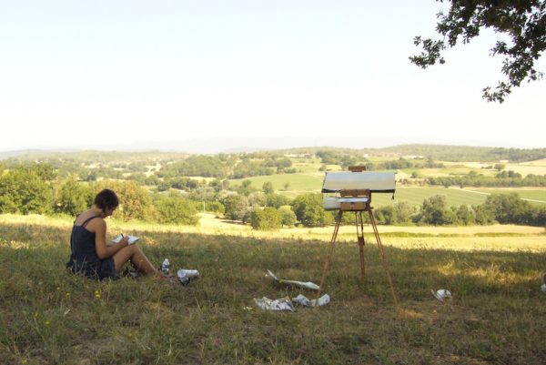 landscape painting in Provence