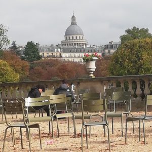 painting in the Luxembourg garden