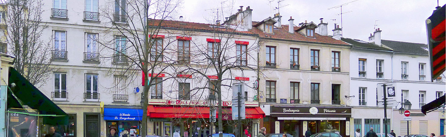 croquis et peinture dans le quartier de a butte aux caille, Paris