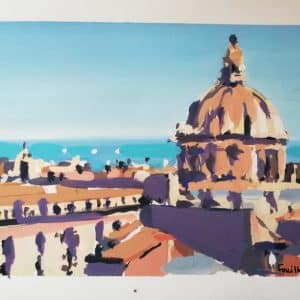 Catania, gouache
